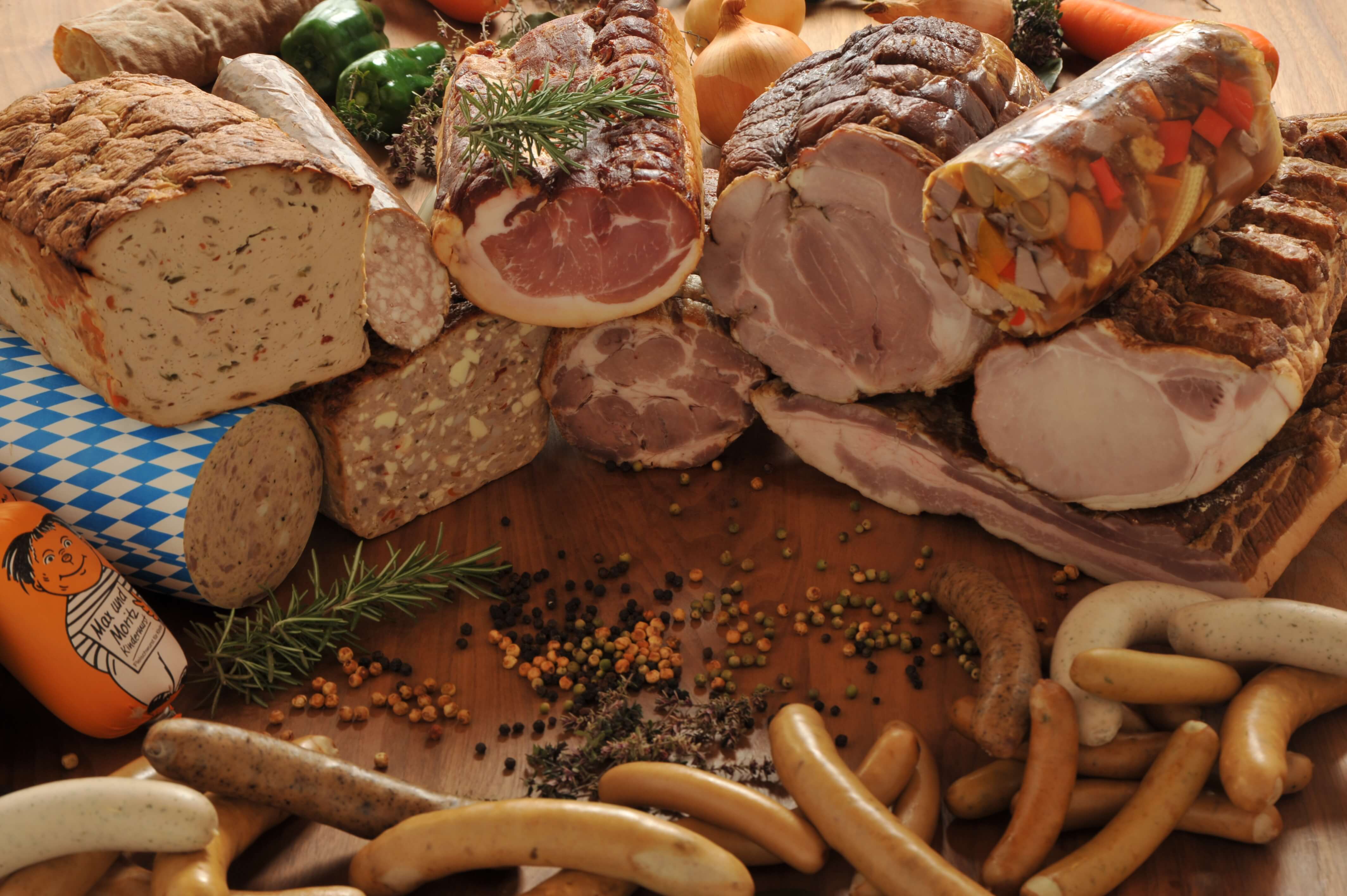 国際食肉コンテストで金賞を受賞したファインのハム・ソーセージ。